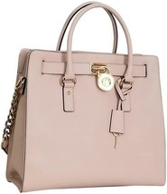 Michael Kors Hamilton Large Pink Ballet Saffiano Gold Leather Ns Tote Bagnwt - £188.40 GBP
