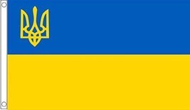 Ukrainian Flag 3X5 Ft Trident National Flag Of Ukraine 90X135 Cm Polyester 100D - £18.65 GBP
