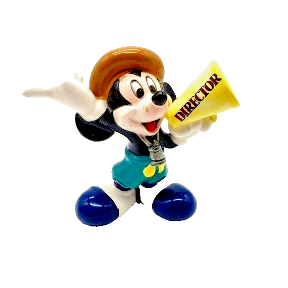 Disney Japan Mickey Mouse Director Figurine Vintage 1987 - $16.82