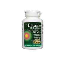 Natural Factors Betaine Hydrochloride for digestive disorders 500 mg x 90 capsul - £26.73 GBP