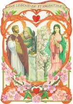 Saint Valentine&#39;s Legend – Based on Vintage Holy Card – Catholic Valentine Gift - £11.06 GBP+