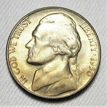 1950-D Jefferson Nickel Nice Original Bloom w/ Obv. Color GEM UNC AD629 - £18.83 GBP