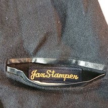 Jan Stanper Regular Women's Black Full Zip Snap Button Coat Size Medium image 5