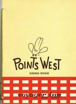 Points West Dining Room Menu &amp; Wine List Voyager Inn Banff British Columbia 1966 - £35.51 GBP