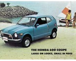 1971/1972 Honda 600 COUPE brochure catalog sheet US 71 Z600 - £7.90 GBP