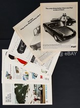 LOT 1937-71 vintage 6pc FIAT LAGONDA MORRIS HUMBER MAGAZINE ADS automobi... - $42.08