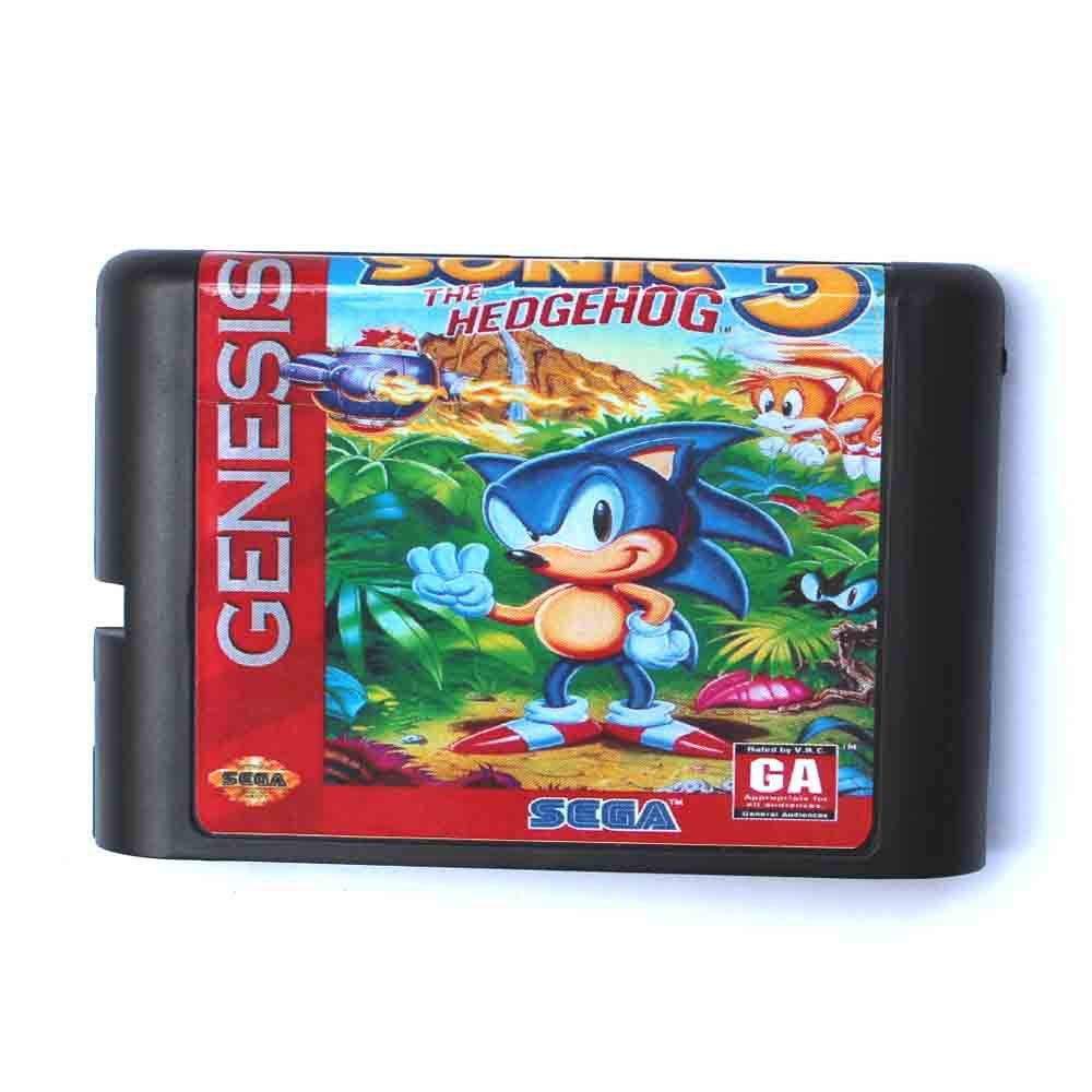 Sonic The Hedgehog 3 16 bit MD Game Card Drive For Genesis  - $10.00