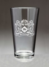 McDonagh Irish Coat of Arms Pint Glasses (Sand Etched) - £53.19 GBP