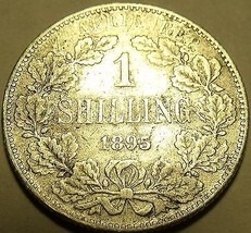 Rare South Africa 1895 Silver Shilling~One Of The Key Dates - $200.64