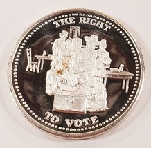 Die Rechts Sich Vote 1 Oz. 999 Silber Rund Von Johnson - £60.68 GBP
