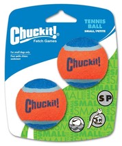 Chuckit! Tennis Ball Dog Toy Shrink Sleeve Blue/Orange 1ea/SM, 2 pk - £4.70 GBP