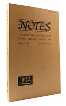 William M. Mc Clellan Notes: The Quarterly Journal Of The Music Library Associati - £43.14 GBP