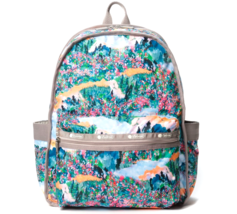 LeSportsac Scenic Brush Route Backpack, Watercolor Inspired Vibrant Wild... - $94.99