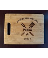 everything tastes better when Papaw grills it - Laser Engraved  Cutting ... - $20.00+