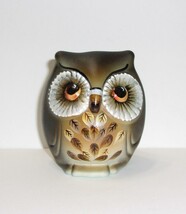 Fenton Glass Jadeite Green &quot;Brownie&quot; Natural Owl Figurine Ltd Ed #2/16 K Barley - £147.06 GBP