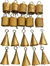Indian Tin Bells Vintage Jingle Bell Cow Bells Christmas Tree Crafts Dec... - £35.19 GBP