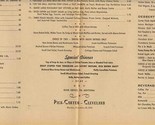 Pick Carter Hotel Luncheon &amp; Dinner Menus Cleveland Ohio 1960 - $47.52