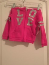 Diva Toddler Girls Child Pink Full Zip Hoodie Sweatshirt Jacket Size 2T - £25.40 GBP