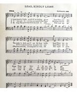 Lead Kindly Light Sheet Music McKinley Memorial Song 1901 Print Victoria... - $458.41 MXN