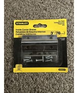 Stanley Hardware Zinc Plated Furniture 3&quot; Inside Corner Brace2 Pack *75-... - $5.39 CAD