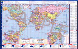 World USA 2-sided Small Desk Map 1-12 Learn-A-Map(6x) - $35.34
