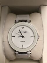 Anne Klein Women's AK/1019WTWT Diamond-Accented Watch with Ceramic Brace... - $29.99