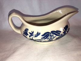 Blue Old Willow Gravy Boat And Sugar With Lid Mint - £30.88 GBP