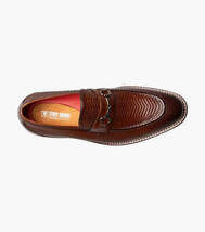 Stacy Adams Madsen Moc Toe Bit Slip On Shoes Brown 25672-200 image 6