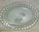 Bubble Blue Oval Platter Anchor Hocking Vintage 1940&#39;s - £24.10 GBP