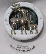 Bath & Body Works Car Fragrance Vent or Visor Clip Seasonal Gold STAG AND BABY - $20.24