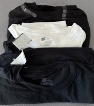 Hanes Men&#39;s 6 piece Crew Neck T-Shirt Black &amp; White Size S 34-36&quot; Short sleeve - £20.14 GBP