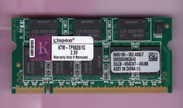 1GB PC-2700S DDR-333 Kingston KTM-TP9828/1G Samsung Laptop Memory Stick Sodimm - £20.80 GBP