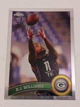D.J. Williams Green Bay Packers 2011 Topps Chrome Rookie Card #65 - £0.76 GBP