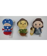 Hallmark Itty Bittys Plush Lot Captain America Scarecrow Princess Leia V... - £10.12 GBP