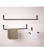 Wrought Iron Bathroom set- Towel racks and Tp Holder - $109.76 CAD
