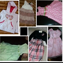 6 PC OF Size 4 Years CLOTHES LOT FALL/SUMMER DRESS - £35.88 GBP