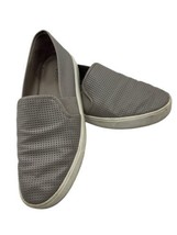 Vince Blair Leather Woodsmoke Slip On Sneakers Grey White Size 8 Womans - £19.30 GBP