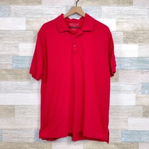 5.11 Tactical Professional Short Sleeve Polo Shirt Red Pique Cotton Mens Large - £23.32 GBP