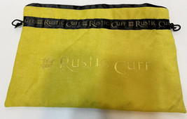 Rustic Cuff Large Storage Bag Drawstring Yellow 12.5 x 8.5 inches - £10.73 GBP