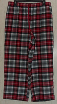 New Womens Croft &amp; Barrow Lightweight Red Plaid Flannel Pajama Pants Size Xxl - £18.92 GBP