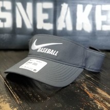 Nike Dri-Fit Flint Gray Baseball Softball Swoosh Dry Sun Shade Visor One... - $27.12