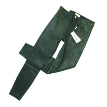 NWT L&#39;Agence Margot in Evergreen Coated High Rise Skinny Stretch Crop Jeans 25 - £47.44 GBP