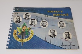 Hockey&#39;s Heritage Hockey Hall Of Fame Book 1975-76 Edition RARE - £39.95 GBP