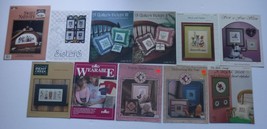 Vintage Cross Stitch Pattern leaflets Lot of 11 - $9.49