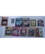 Vintage Cross Stitch Pattern leaflets Lot of 11 - $9.49
