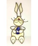 Stained Glass Bunny Rabbit Pot Hanger 6.5 inches - £15.64 GBP