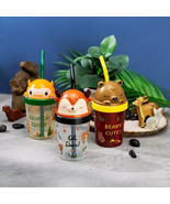 LOT(15) Zak! Designs 13 Oz Kids Portable Super Sipper Tumblers BEAR/DEER... - $33.25