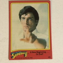 Superman II 2 Trading Card #45 Christopher Reeve - £1.57 GBP