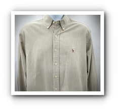 Polo Ralph Lauren 100% cotton button shirt Men’s 16/33 colored embroidered pony - £19.66 GBP