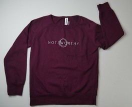 Noteworthy Plum Pullover Sweatshirt Top Independent Trading Co Womens La... - $32.99